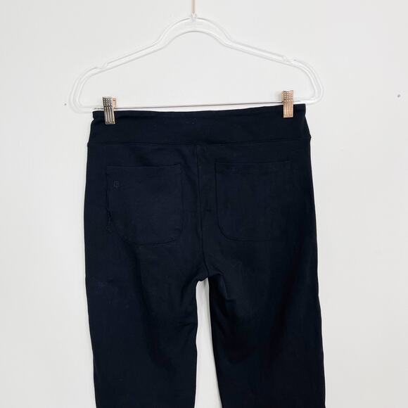 Betabrand Dress Pant Yoga Pants Black Medium Boot Cut Classic Zip Pocket Stretch - Picture 7 of 11